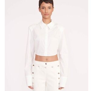 Staud SENECA White Shirt Women’s - Size Small